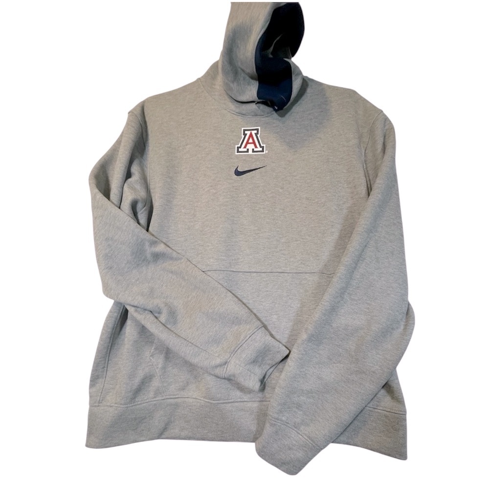 Nike Gray Hoodie – Embroidered Logo Size M EUC